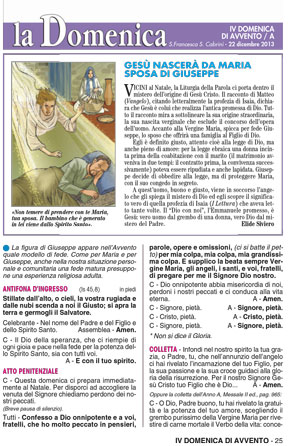 IV DOMENICA DI AVVENTO / A
