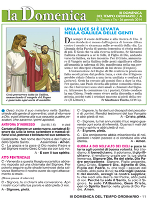 III DOMENICA DEL TEMPO ORDINARIO / A