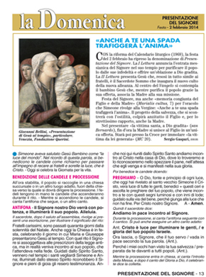 PRESENTAZIONE DEL SIGNORE