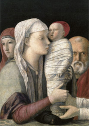 Giovanni Bellini, «Presentazione di Gesù al tempio», particolare. Venezia, Fondazione Querini.