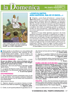VI DOMENICA DEL TEMPO ORDINARIO / A
