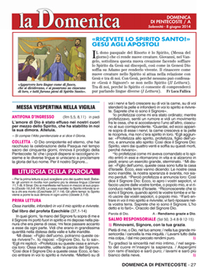 DOMENICA DI PENTECOSTE / A