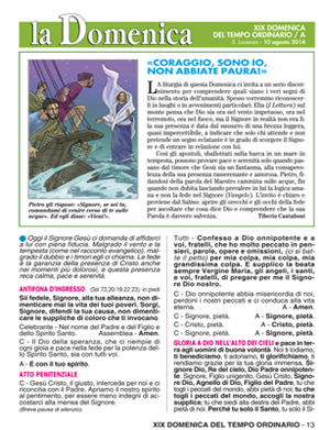 XIX DOMENICA DEL TEMPO ORDINARIO / A