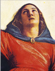 “Assunta”, (particolare) Tiziano. Venezia, Basilica dei Frari.