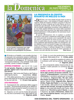 XXIII DOMENICA DEL TEMPO ORDINARIO / A