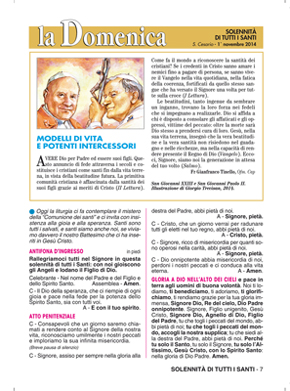 SOLENNITÀ DI TUTTI I SANTI 2014