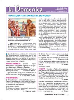 III DOMENICA DI AVVENTO / B