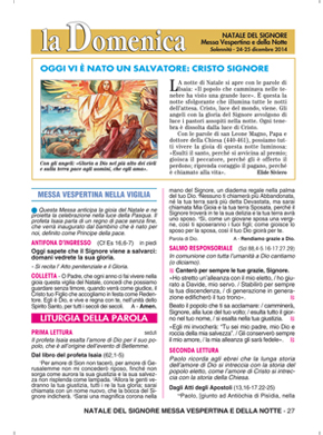 NATALE DEL SIGNORE - Messa del giorno