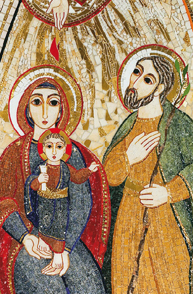 Icona della Sacra Famiglia, di Marko Ivan Rupnik, 2012.