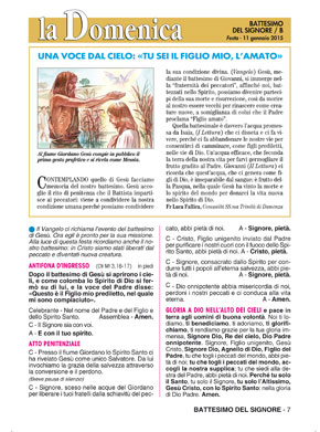 BATTESIMO DEL SIGNORE / B