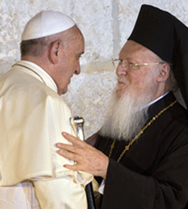 Papa Francesco e il patriarca Bartolomeo