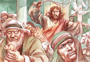 Ai venditori di colombe Gesù disse: «Non fate della casa del Padre mio un mercato».