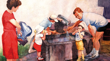 La famiglia”, illustrazione di Gian Calloni, 2014.