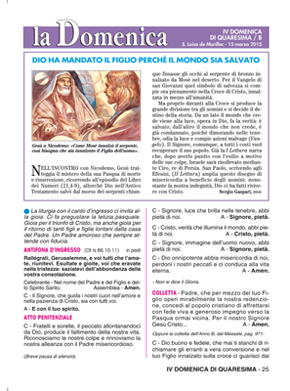 IV DOMENICA DI QUARESIMA / B