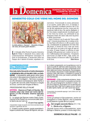 DOMENICA DELLE PALME 2015
