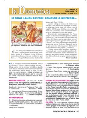 IV DOMENICA DI PASQUA / B