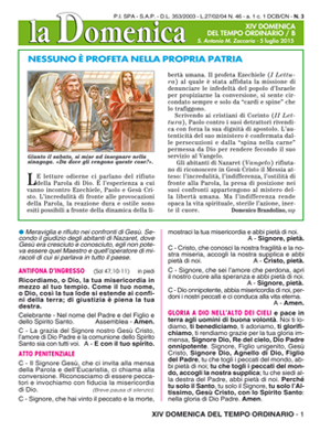 XIV DOMENICA DEL TEMPO ORDINARIO / B