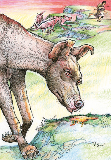 “Cane”, illustrazione di Alfredo Brasioli, 2014.