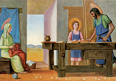 “Sacra Famiglia al lavoro”, di Luigi Filocamo.