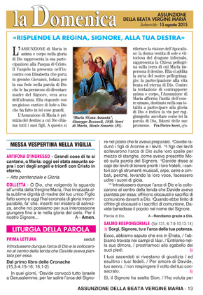 ASSUNZIONE DELLA BEATA VERGINE MARIA