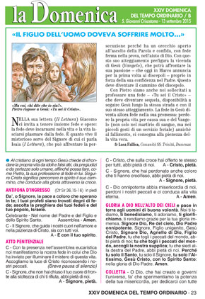 XXIV DOMENICA DEL TEMPO ORDINARIO / b