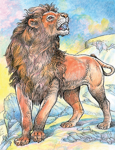 “Leone”, illustrazione di Alfredo Brasioli, 2014.