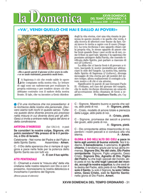 XXVIII DOMENICA DEL TEMPO ORDINARIO / B