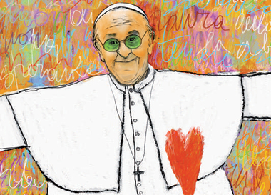 “Papa Francesco”, Opera di Amaranta De Francisci. www.studioamaranto.com “Papa Francesco”, Opera di Amaranta De Francisci. www.studioamaranto.com