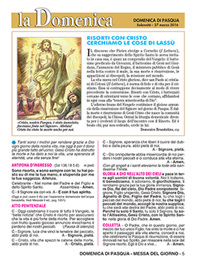 DOMENICA DI PASQUA 2016
