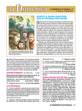 IV DOMENICA DI PASQUA 2016