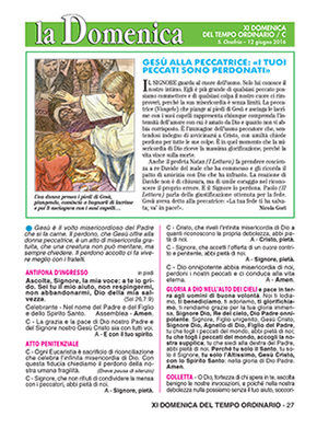 XI DOMENICA DEL TEMPO ORDINARIO 2016