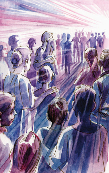 Santi, illustrazione di Giorgio Trevisan.