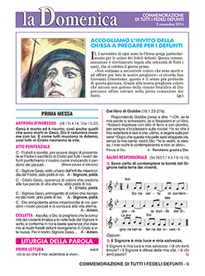 COMMEMORAZIONE DI TUTTI I FEDELI DEFUNTI - 2016