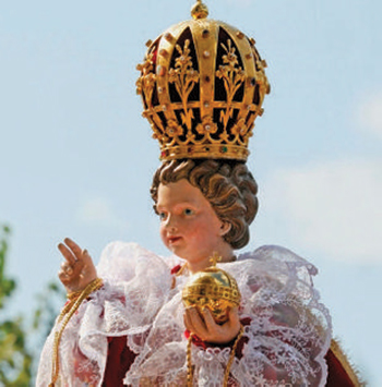 La statuetta del “Bambino Gesù di Praga”, Arenzano (Savona).