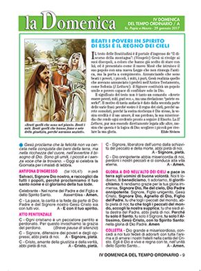 IV DOMENICA DEL TEMPO ORDINARIO - 2017