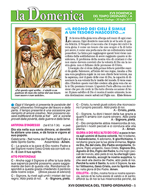XVII DOMENICA DEL TEMPO ORDINARIO - 2017
