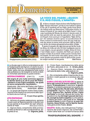 TRASFIGURAZIONE DEL SIGNORE - 2017