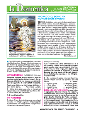 XIX DOMENICA DEL TEMPO ORDINARIO - 2017