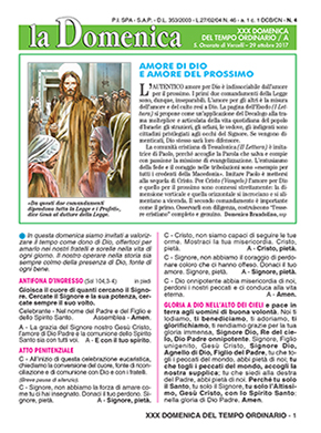 XXX DOMENICA DEL TEMPO ORDINARIO - 2017