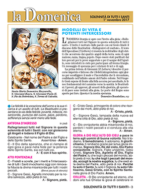 SOLENNITÀ DI TUTTI I SANTI - 2017