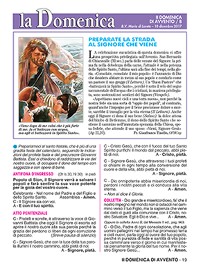 II DOMENICA DI AVVENTO - 2017