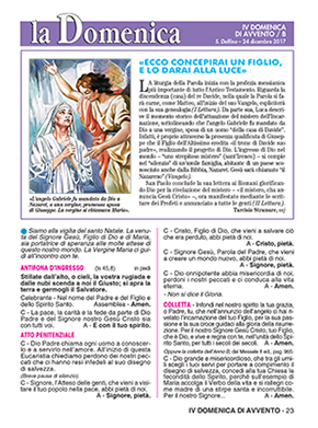 IV DOMENICA DI AVVENTO - 2017