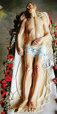 “Cristo morto”, artista Francesco Bisceglia, San Giovanni Rotondo (FG). Resin’Art, Fabbrica Statue.