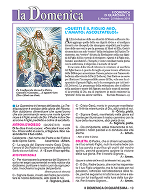 II DOMENICA DI QUARESIMA - 2018