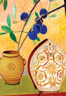 Simboli della Messa del Crisma, Illustrazione di Gian Calloni 2012.