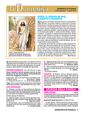 DOMENICA DI PASQUA - 2018