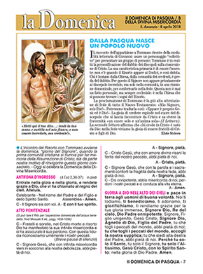II DOMENICA DI PASQUA - 2018