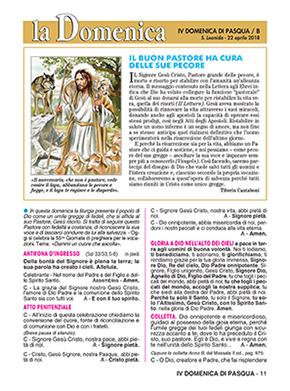 IV DOMENICA DI PASQUA 2018