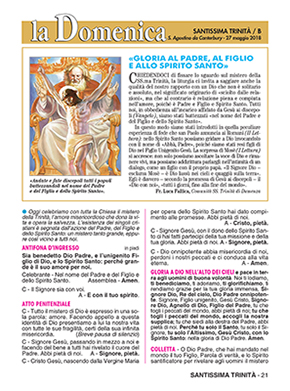 SANTISSIMA TRINITÀ - 2018