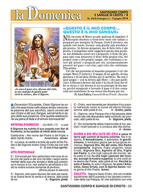 SANTISSIMO CORPO E SANGUE DI CRISTO - 2018
